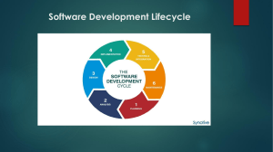 LO1 Describe different software development lifecycles