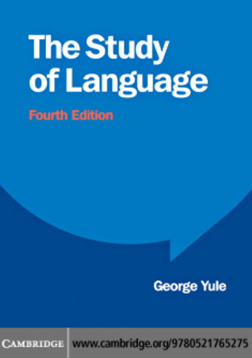 The Study of Language by George Yule
