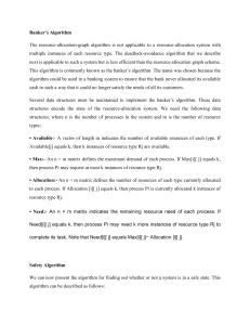 L 12 Banker’s algorithms-Safety algorithm