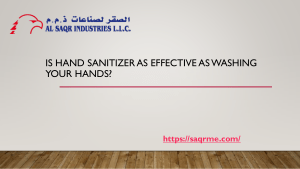 Is Hand Sanitizer As Effective As Washing Your Hands