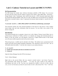 Cadence Tutorial Lab 2 F16