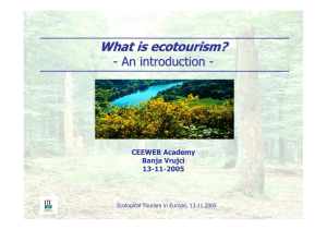 ecotourism