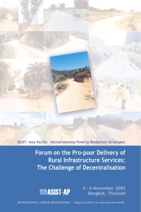 CONPOV1 ILO ASIST Forum on Infrastructure for Poor 2004