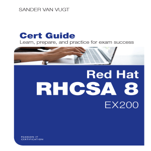 Vugt S. - Red Hat RHCSA 8 Cert Guide - EX200 (Certification Guide) - 2020