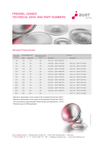Fresnel Lenses Technical Data 2021 09 E 01