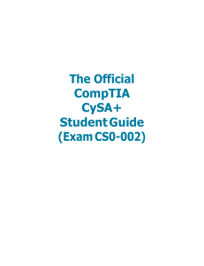 James Pengelly - The Official CompTIA CySA+ Student Guide Exam CS0-002-CompTIA (2020) (1)