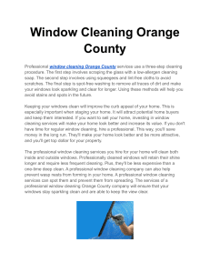Window Cleaning Orange County