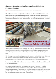 onlineclothingstudy.com-Garment Manufacturing Process from Fabric to Finished Product