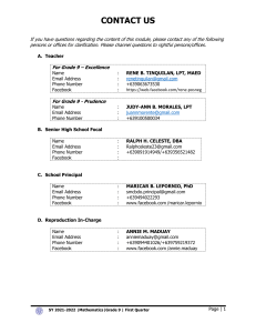 BED Grade 9 Mathematics 1st Grading Edited 7-29-2021