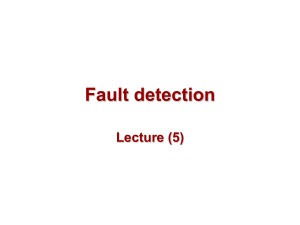 Lecture (5) Fault detection (troubleshooting)