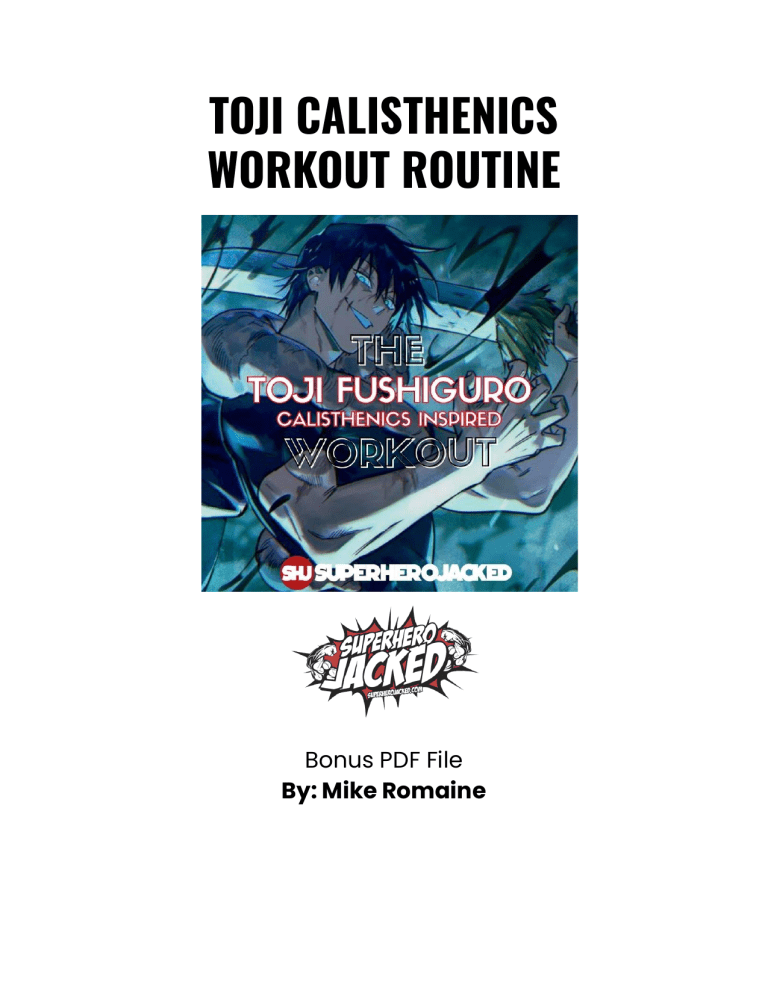Anime Character Workouts [Full Weekly Workouts] - YouTube