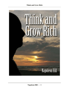 1. Think And Grow Rich by Napoleon Hill