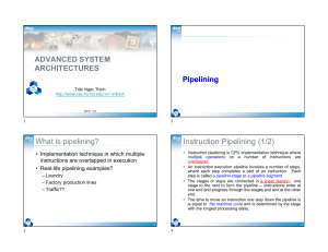 Pipelining in Advanced System Architectures