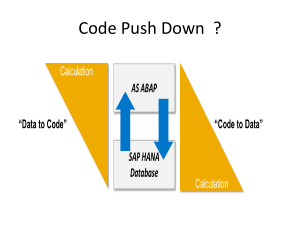 Code Push Down HANA AS Secondary DB