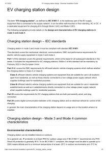 3. EV charging station design