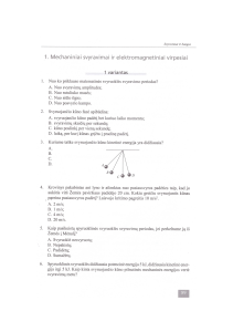 mechaniniai svyravimai ir elektromagnetiniai virpesiai(testai ir atsakymai) (1)