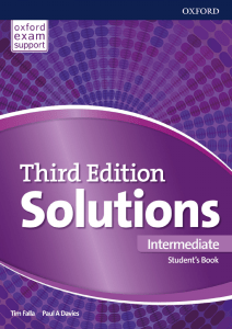 128 1- Solutions Intermediate. Student's Book 2017, 3rd -144p