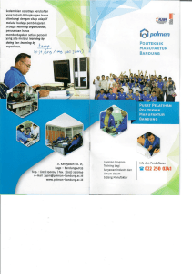 Politeknik Manufaktur Bandung Training Brochure