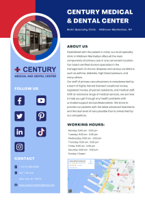 Century Medical & Dental Center in Manhattan, NY