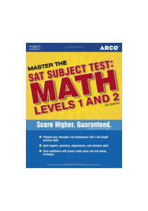 Master SAT II Math 1c and 2c 4th ed (Arco Master the SAT Subject Test  Math Levels 1 & 2)   ( PDFDrive )