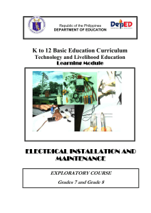k to 12 electrical learning module