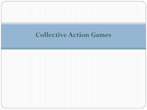 Collective Action Games