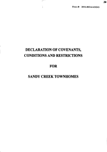 CCRs Sandy Creek TH Declaration Initial Filing