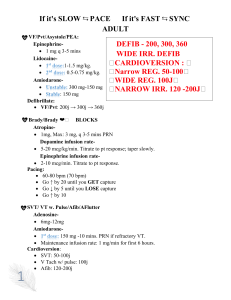 ACLS Meds and Skills