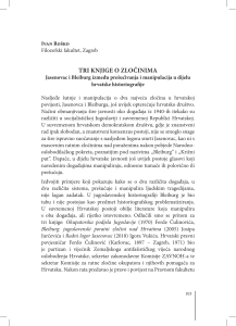 TRI KNJIGE O ZLOČINIMA Jasenovac i Bleiburg između prešućivanja i manipulacija u dijelu hrvatske historiografije