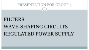 presentation on wave shapping circuits, rectifiers and power regulators