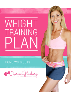 Weight Training Home Plan