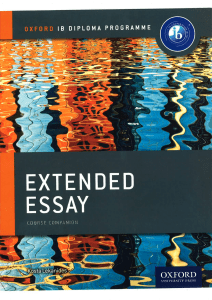 EE - Extended Essay Course Companion