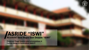 Profil-Akademi Seni Rupa dan Desain ISWI Jakarta
