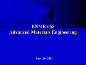 Advanced Materials Engineering Presentation