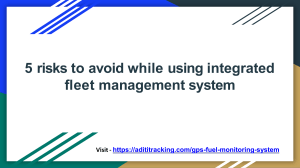 5 risks to avoid while using integrated fleet management system