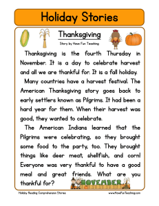 holiday-stories-comprehension-thanksgiving