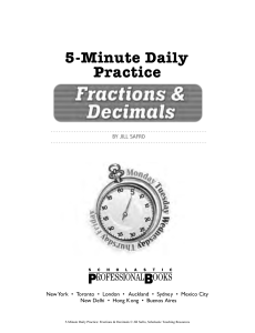 5-Minute Daily Practice Fractions  Decimals (Grades 4-8) (Jill Safro, Scholastic Teaching Resources) (z-lib.org)