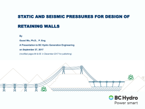 2017 SeismicPressures on RetainingWalls v2017.12