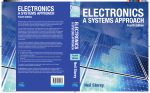 Electronics A System Approach Fourth Edition