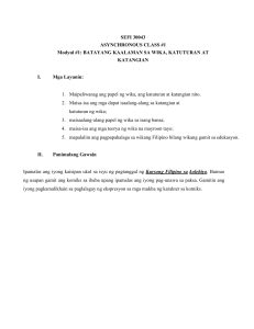 ASYNCHRONOUS 1 SEFI 30043 ISTRUKTURA NG WIKANG FILIPINO (1)