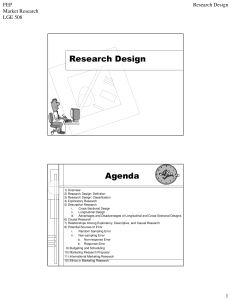Presentation 3 Research Design