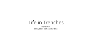 life in trenches