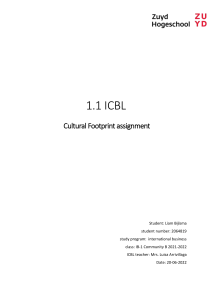 ICBL 1.1 intercultural footprint