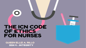 ICN-CODE OF ETHICS FOR NURSES