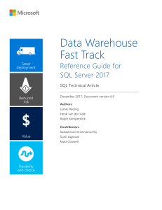 Data Warehouse Fast Track Reference Guide