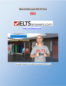 How to Pass your IELTS Test in 2021