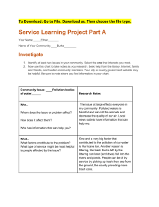 Service Learning Part A