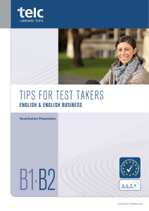 tips for test takers b1-b2