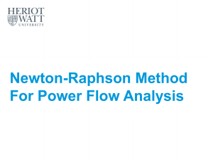 Newton-Raphson Slide and Example 