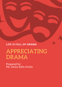 English Literature-Appreciating Drama